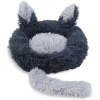 Afbeelding van Kattenmand Rond – Zachte Kattenmand met Opstaande Rand – Kattenbed – Ø40 cm – Zwart [60044A] - 4f75
