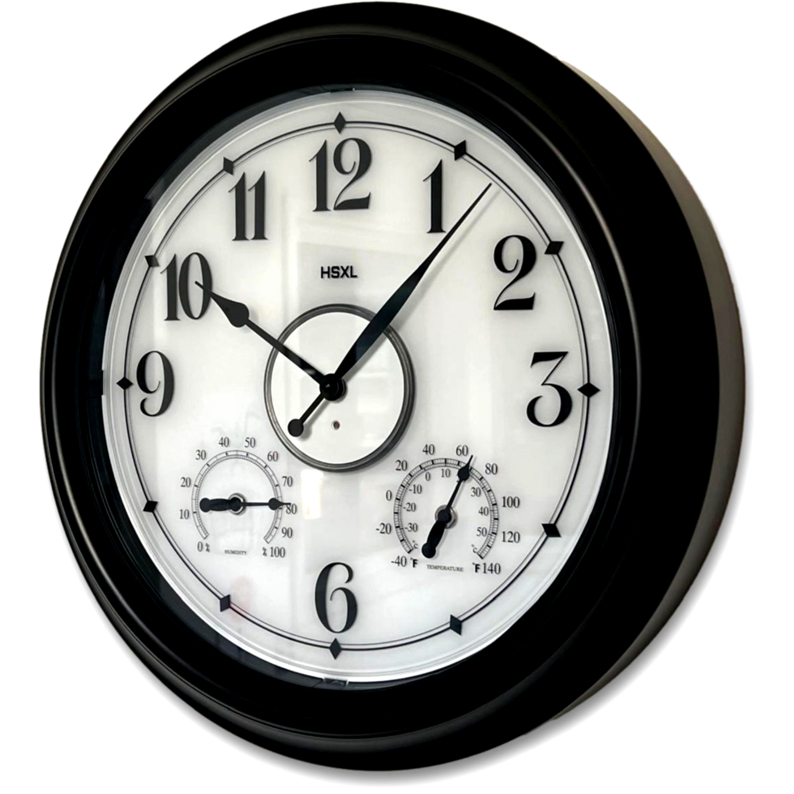 Afbeelding van Grote Wandklok 45 cm – Binnen/Buiten – Industrieel – Stil & Verlicht – Waterdicht – Met