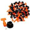 Afbeelding van Tegelnivelleerset - 50 Nivelleerclips + 1 Sleutel - Herbruikbare Leveling Set voor Tegels - Horizontaal &