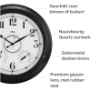 Afbeelding van Grote Wandklok 45 cm – Binnen/Buiten – Industrieel – Stil & Verlicht – Waterdicht – Met