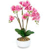 Afbeelding van Kunst Orchidee Plant 56 cm in Pot – Realistisch Kunstplantje – Onderhoudsvrij – 5 Kleuren – Decoratie