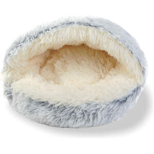 Afbeelding van Kattenmand Rond – Zachte Kattenmand met Opstaande Rand – Kattenbed – Ø50 cm – Grijs [60042A] - 6a8b