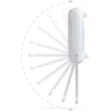 Afbeelding van Badkamer Verwarming – Wand Heater met Handdoekhouder – Thermostaat – Wit- 800/2000W - LED Display -