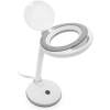 Afbeelding van Handy - Bureau Loeplamp op Standaard - Vergrootglas met verlichting - Op Netstroom - 100MM Glas - Loep Lamp -