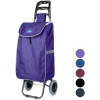Afbeelding van Boodschaptas met Wieltjes - Uittrekbaar - Willekeurige kleur - 100 x 36 x 25 cm - Polyester - Max. 30 kg