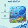 Afbeelding van HSXL - Antislipmat - 53x53CM - Incl. Netspons - Antislip Douchemat voor Kinderen met Zuignappen – Anti Slip