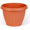 Afbeelding van Bloempot Ø25 cm Kunststof – Terracotta Kleur – Lichtgewicht & Duurzaam – Voor Binnen & Buiten