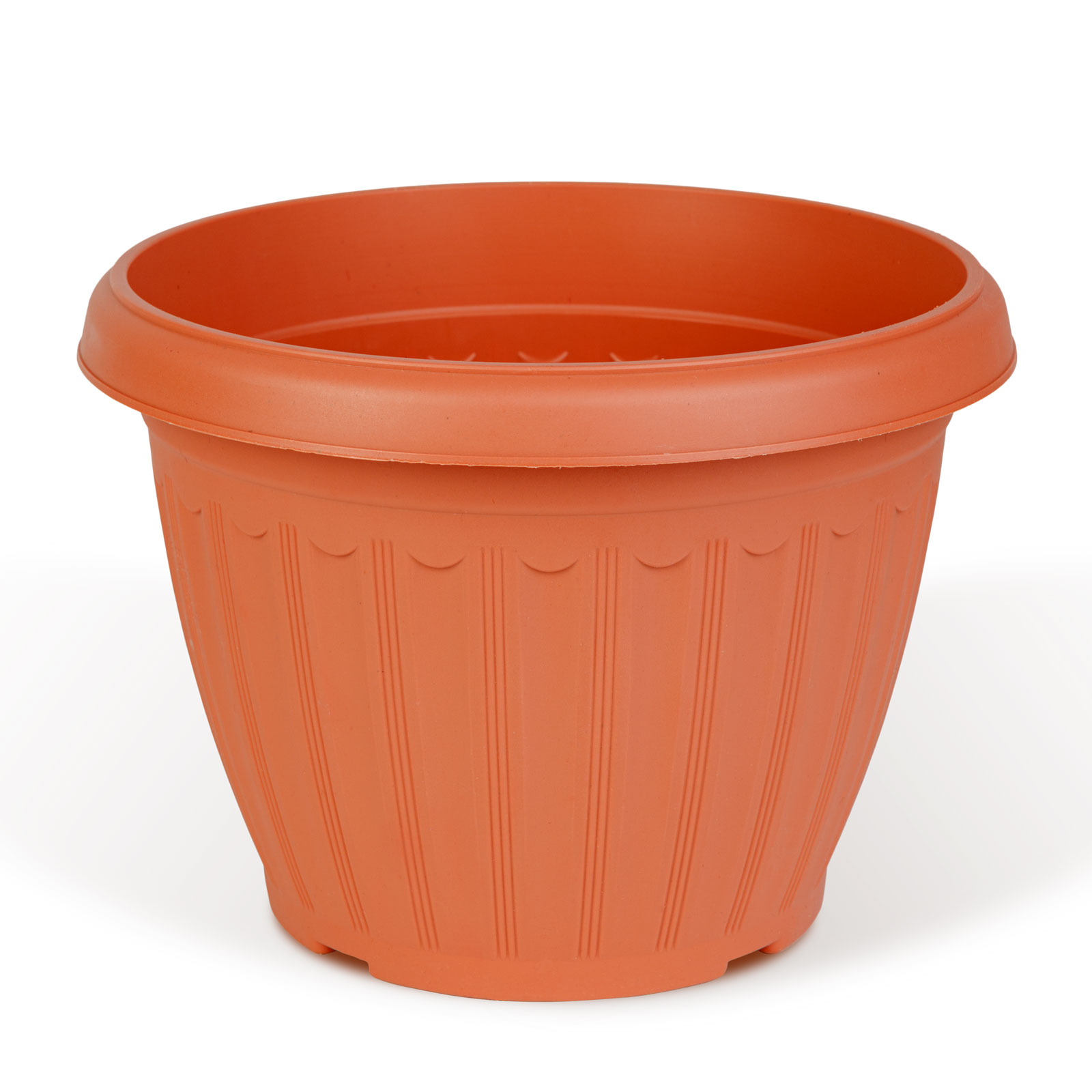 Afbeelding van Bloempot Ø25 cm Kunststof – Terracotta Kleur – Lichtgewicht & Duurzaam – Voor Binnen & Buiten