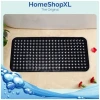 Afbeelding van HSXL - Antislipmat - 88x40CM - Incl. Netspons - Antislip Douchemat / Badmat Zwart met Zuignappen – Mat voor