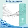 Afbeelding van HSXL - Antislipmat - 70x40CM - Incl. Netspons - Antislip Douchemat / Badmat Wit met Zuignappen – Mat voor