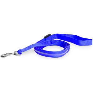 Afbeelding van Hondenriem met LED Verlichting – Veiligheidslijn voor Hond – Verlichte Hondenriem – 120 cm – Blauw