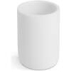 Afbeelding van Tandenborstelhouder – Badkamer Beker Mat Wit – Resin – Ø7,2 x 10,2 cm – Badkamer Accessoire