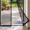 Afbeelding van HSXL Vliegengordijn voor Deur PRO - 100 x 210 cm - Zwart - Magnetische Hordeur - Zelfsluitend - Zonder Boren