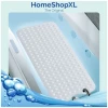Afbeelding van HSXL - Antislipmat - 100x40CM - Incl. Netspons - Antislip Douchemat / Badmat Wit met Zuignappen – Mat voor