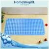 Afbeelding van HSXL - Antislipmat - 88x40CM - Incl. Netspons -Antislip Douchemat / Badmat Blauw met Zuignappen – Mat voor