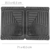 Afbeelding van Carguard Rubberen Automatten Set Universeel - 4 Stuks - Zwart - Antislip - Waterdicht - Op Maat Te Knippen -