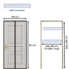 Afbeelding van HSXL Vliegengordijn voor Deur PRO - 100 x 210 cm - Zwart - Magnetische Hordeur - Zelfsluitend - Zonder Boren