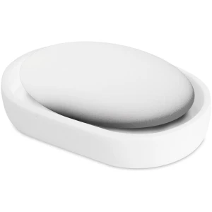 Afbeelding van Zeepbakje – Zeephouder Mat Wit – Resin – 11,8 x 8,3 cm – Badkamer Accessoire [BW3021C] - c562 4aae