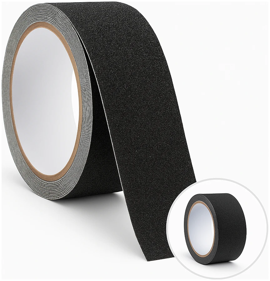 Afbeelding van Antislip tape trap - Anti Slip Strip Tape Zelfklevend - 10 M x 5 CM - Antislip Tape voor Trap, Vloer, Drempel