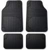 Afbeelding van Rubber Automatten Set 4 Stuks – Universeel – Antislip & Waterdicht – Zwart – Voor Auto Voor &
