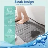 Afbeelding van HSXL - Antislipmat - 70x40CM - Incl. Netspons - Antislip Douchemat / Badmat Grijs *Massage door