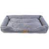 Afbeelding van Hondenmand – Comfortabel Hondenbed met Opstaande Rand – Hondenkussen – 87 x 59 cm – Grijs [60045D] -