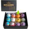 Afbeelding van 12x Bruisballen Bad + 1x Badbom Opener Cadeauset (Badbommen/Bath Bombs) – Badballen Handgemaakt,