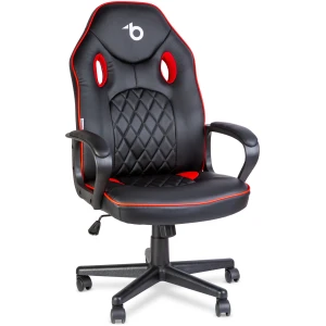 Afbeelding van Gaming Bureaustoel Met Armleuningen - Zwart/Rood - Ergonomisch Design - Gasveer - 110 kg - 71x53 cm Rug -