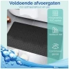 Afbeelding van HSXL - Antislipmat - 70x40CM - Incl. Netspons - Antislip Douchemat / Badmat Zwart met Zuignappen – Mat voor