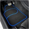 Afbeelding van Carguard Automatten Universeel 4-delig - Zwart met Blauwe Bies - Stoffen Vloermatten - Voor en Achter - dd69