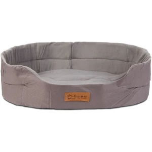 Afbeelding van Hondenmand Groot – Zachte Hondenmand met Opstaande Rand – Hondenbed – 100 x 68 cm – Grijs [60046E] -