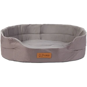 Afbeelding van Hondenmand – Zachte Hondenmand met Opstaande Rand – Hondenbed – 50 x 40 cm – Grijs [60046B] - e09c