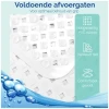 Afbeelding van HSXL - Antislipmat - 88x40CM - Incl. Netspons - Antislip Douchemat / Badmat Wit met Zuignappen – Mat voor