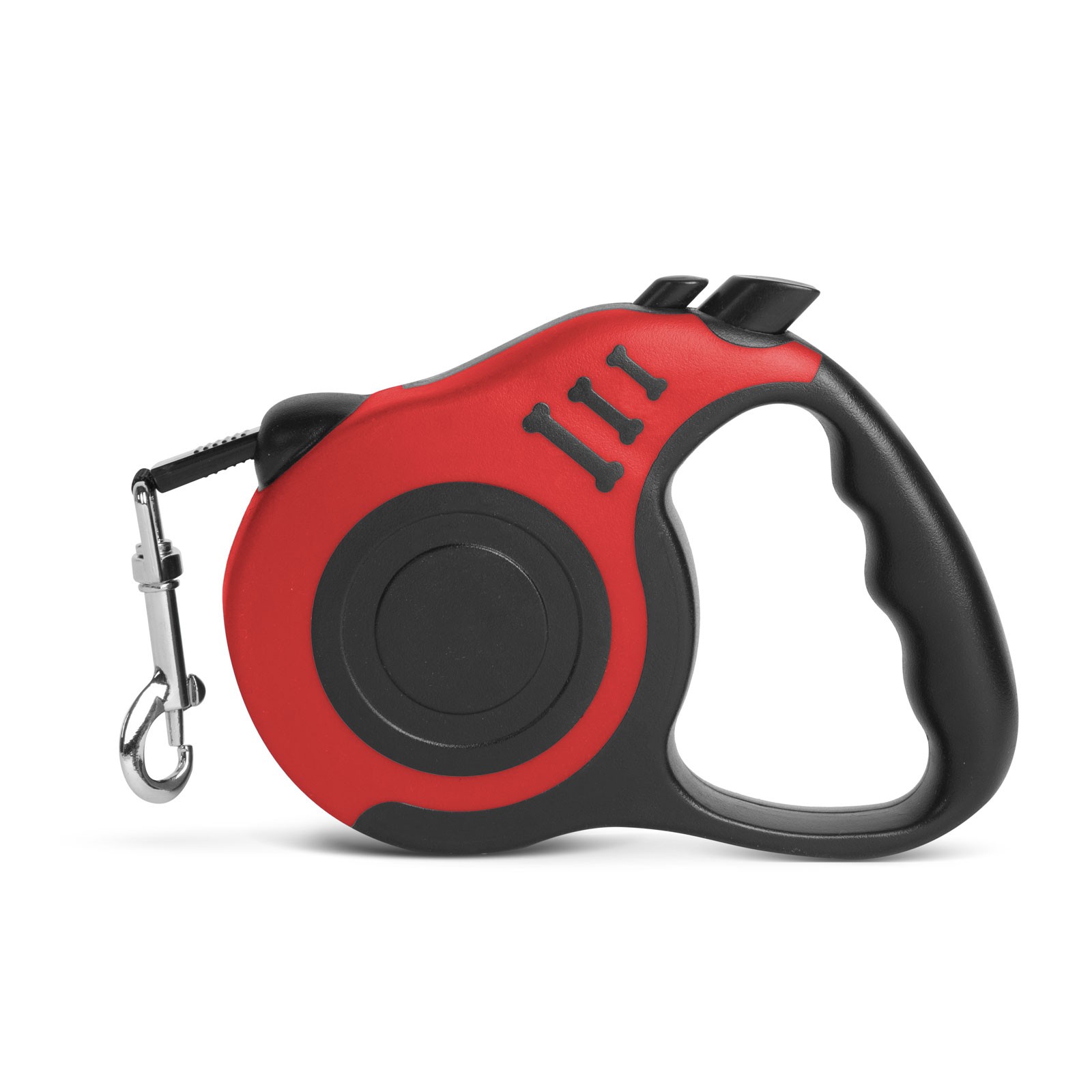 Afbeelding van Automatische Hondenriem 5 m - Met Remsysteem & Snelle Terugtrekking - Anti-slip - Rood - Huisdieren