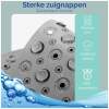 Afbeelding van HSXL - Antislipmat - 88x40CM - Incl. Netspons - Antislip Douchemat / Badmat Grijs met Zuignappen – Mat voor