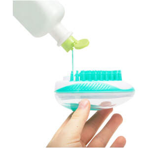 Afbeelding van Honden Wasborstel met Shampoo Dispenser – Massageborstel voor Hond – Badborstel – 11,5 cm [60031] -
