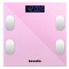 Afbeelding van Smart Weegschaal met App – Digitale Personenweegschaal 180 kg – Bluetooth – Glazen Weegschaal – Roze