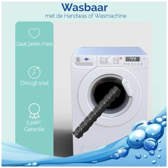 Afbeelding van HSXL - Antislipmat - 100x40CM - Incl. Netspons - Antislip Douchemat / Badmat Zwart met Zuignappen – Mat