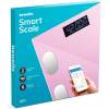 Afbeelding van Smart Weegschaal met App – Digitale Personenweegschaal 180 kg – Bluetooth – Glazen Weegschaal – Roze