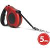 Afbeelding van Automatische Hondenriem 5 m - Met Remsysteem & Snelle Terugtrekking - Anti-slip - Rood - Huisdieren