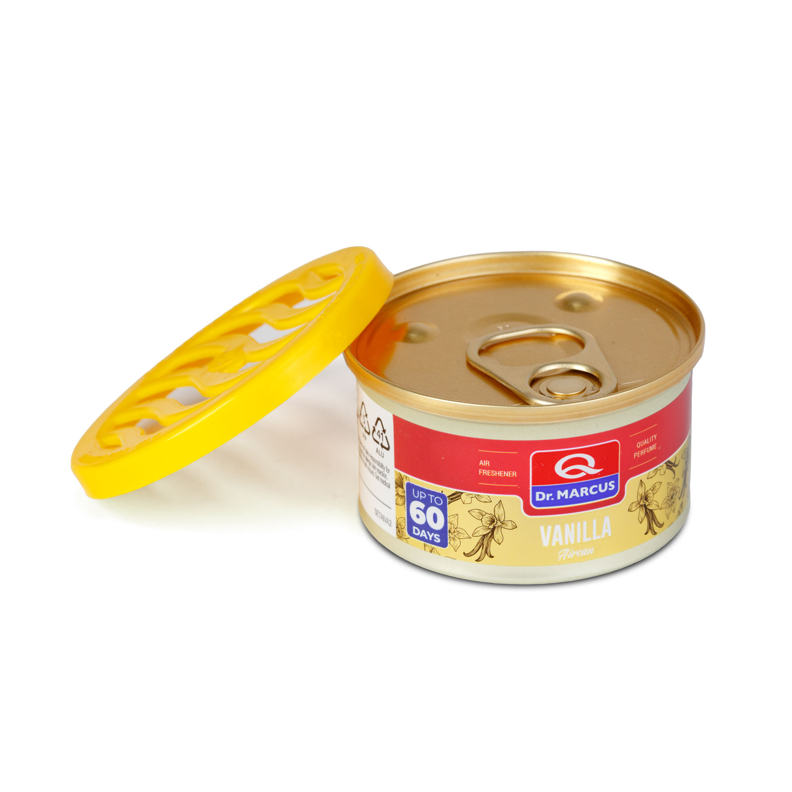 Afbeelding van Dr. Marcus Aircan Auto Luchtverfrisser Vanilla – Blikje – Zoete Vanillegeur – Langdurige Werking –