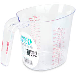 Afbeelding van Baker's Secret – maatbeker – 1000 ml – plastic – transparant 1 Stuks [BS40628] - 01 BS40628 web