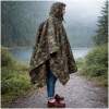Afbeelding van Regenponcho Volwassenen Camouflage - Waterdichte Poncho Voor Fietsen, Wandelen En Outdoor - 210T Ripstop