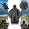 Afbeelding van Regenponcho Volwassenen Zwart - Waterdichte Poncho Voor Fietsen, Wandelen En Outdoor - 210T Ripstop Polyester