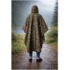 Afbeelding van Regenponcho Volwassenen Camouflage - Waterdichte Poncho Voor Fietsen, Wandelen En Outdoor - 210T Ripstop