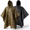 Afbeelding van Regenponcho Volwassenen Camouflage - Waterdichte Poncho Voor Fietsen, Wandelen En Outdoor - 210T Ripstop