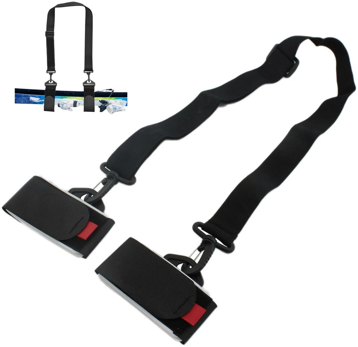 Afbeelding van Skiband Draagband Ski’s - Verstelbare Ski Draaggordel Met Schouderband - Ski Strap Voor Ski’s En