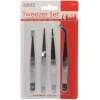 Afbeelding van 4x Pincet Set RVS - 4 Delige Precisie Pincetten Set - Antislip - Recht, Gebogen, Plat En Zelfsluitend - Voor