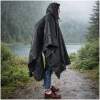 Afbeelding van Regenponcho Volwassenen Zwart - Waterdichte Poncho Voor Fietsen, Wandelen En Outdoor - 210T Ripstop Polyester