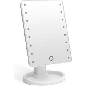 Afbeelding van Make Up Spiegel Met LED Verlichting - Verlichte Cosmeticaspiegel Met Touch Bediening - Staande Spiegel Met